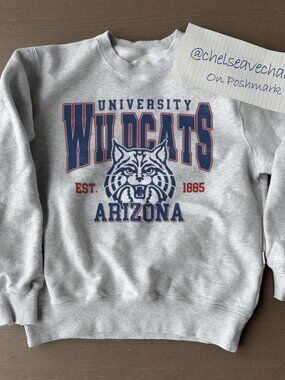 Vintage 90s University of Arizona Wildcats Sweatshirt, Arizona Basketball Shirt